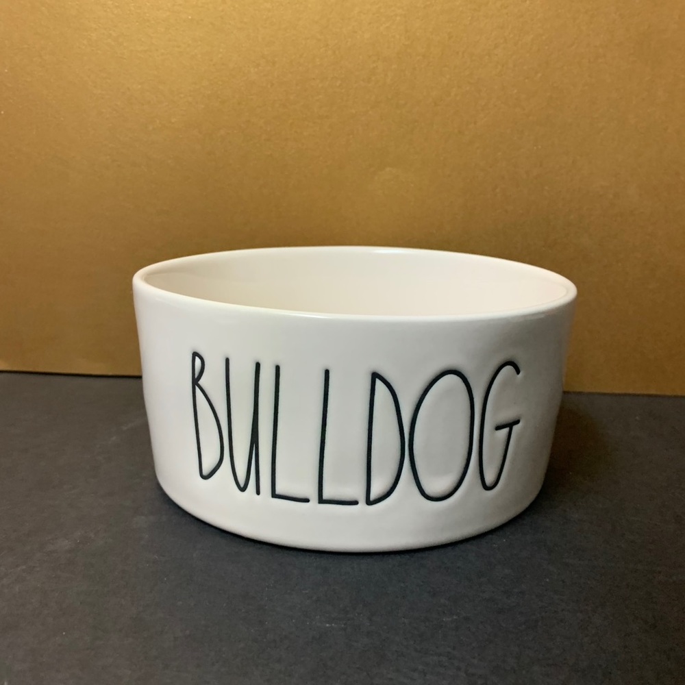 Rae Dunn brand new BULLDOG Dog bowl